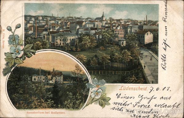 Germany 1903 Ludenscheid W. Falle Postcard 10 stamp Vintage Post Card