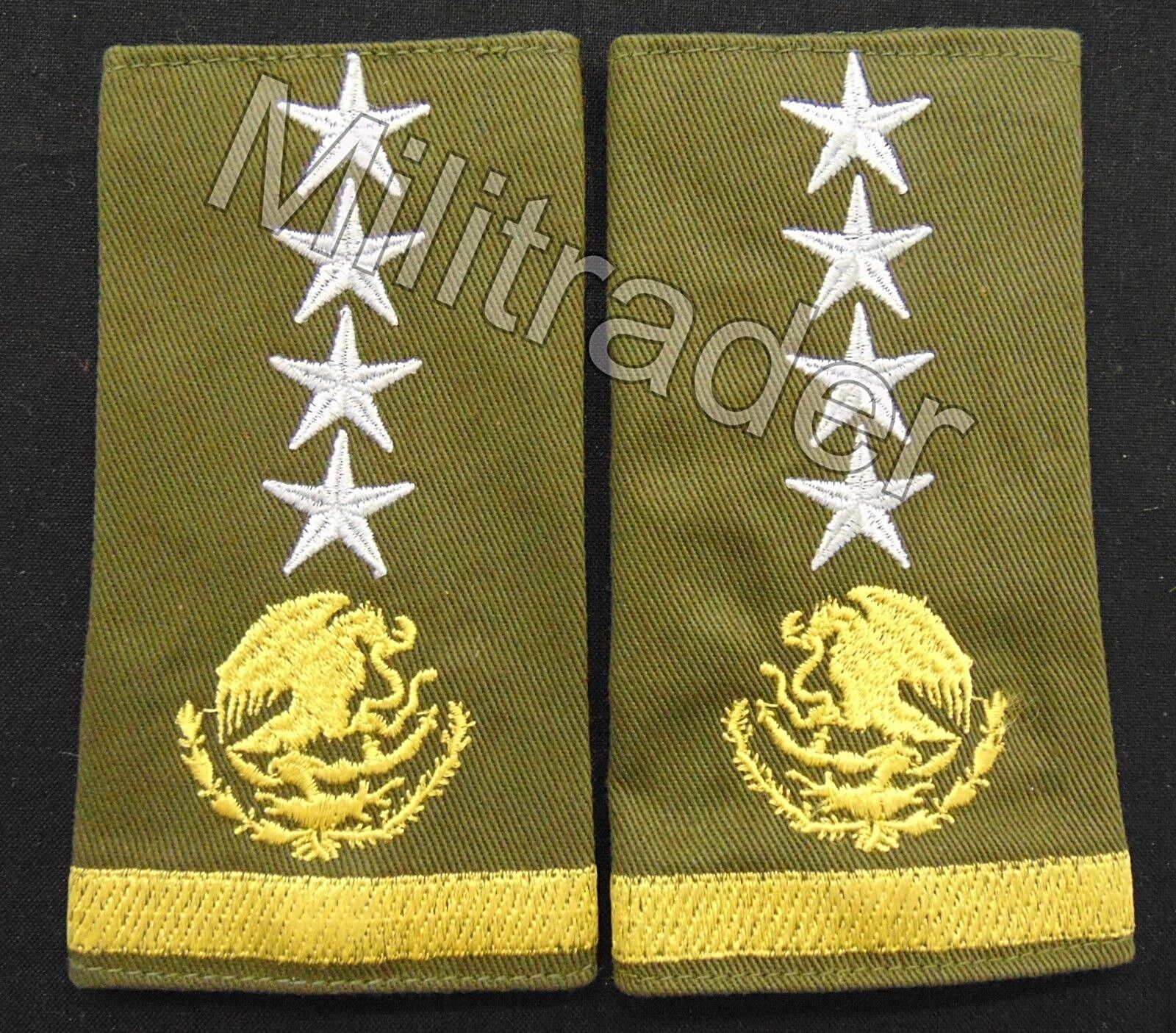 Mexico Mexican Army Secretary of National Defense Epaulets (OD)