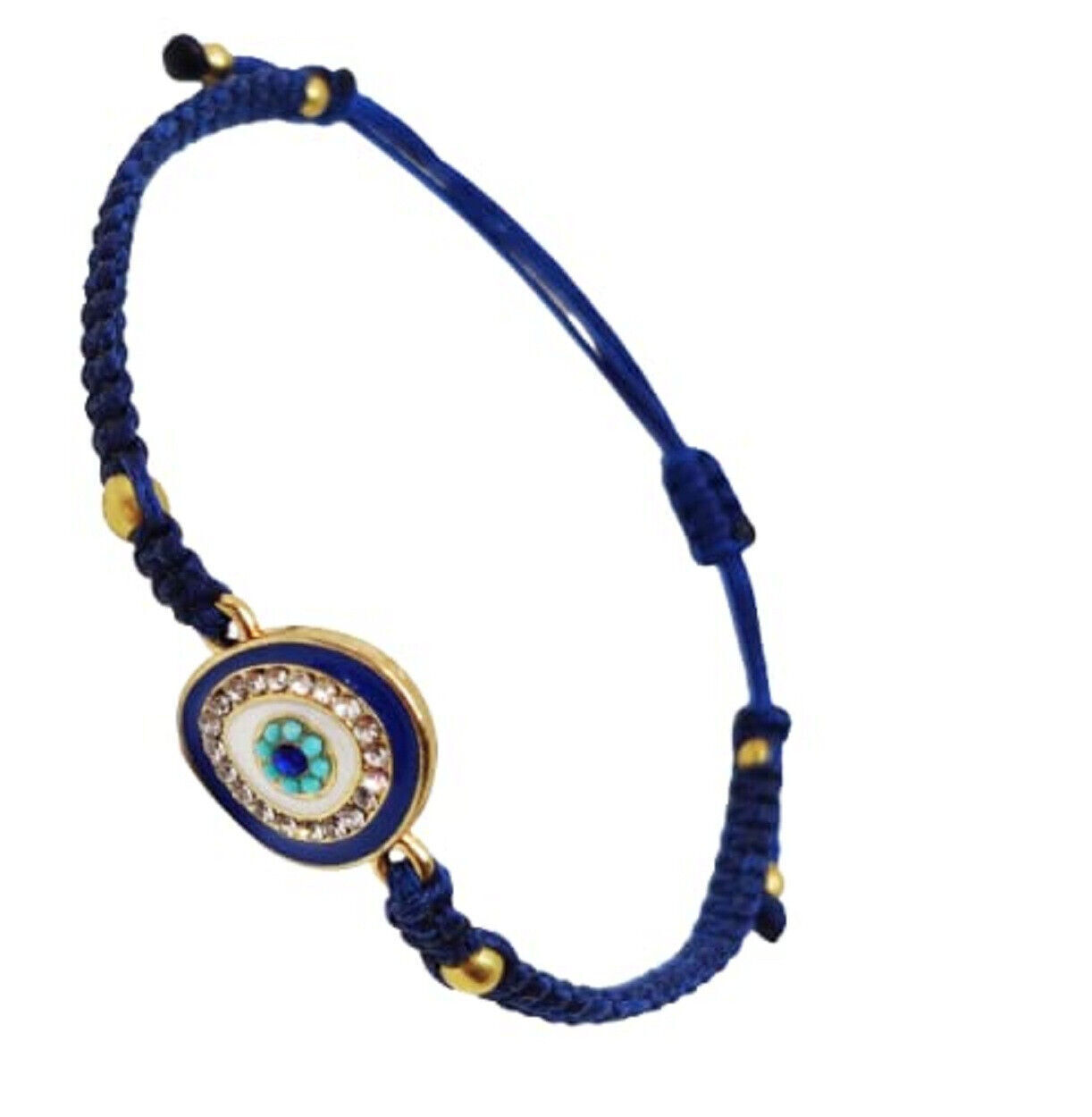 Indian Traditional Blue Rhinestone Evil Eye Designer Bracelet for unisex