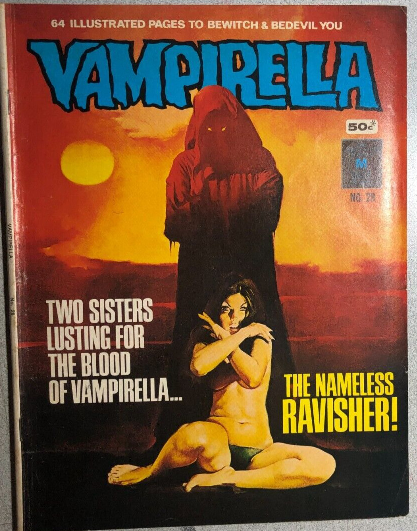 VAMPIRELLA #28 (1974) Australian edition B&W horror comics magazine VG+