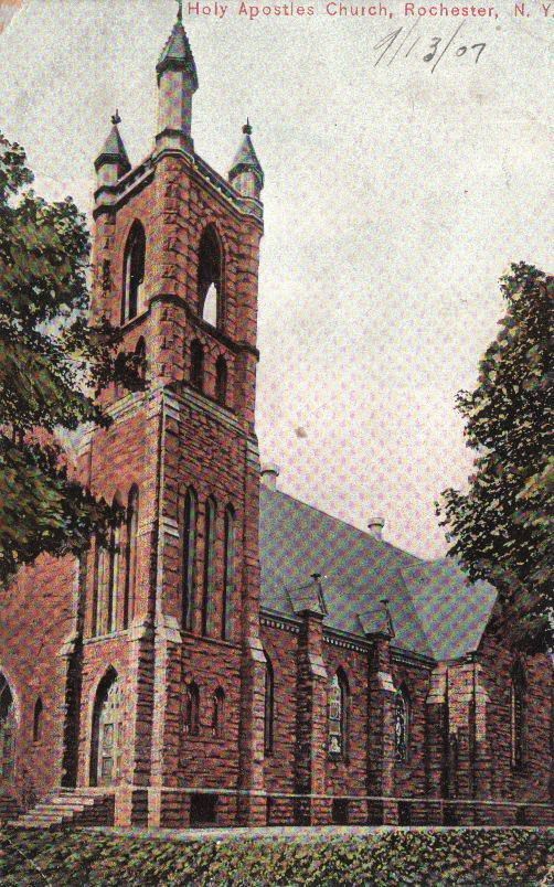  Postcard Holy Apostles Church Rochester NY 