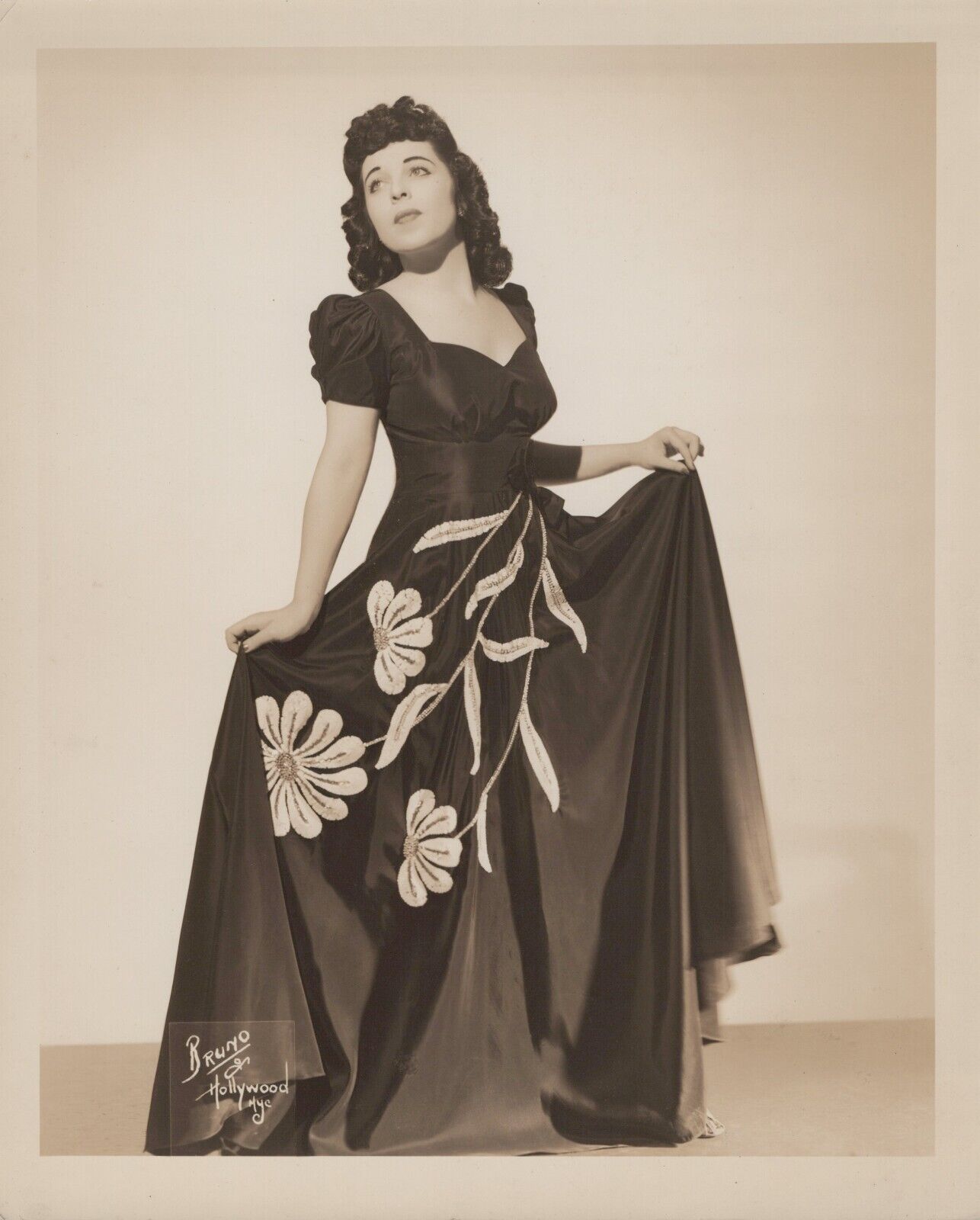 Unknow Actress (1940s) ❤ Original Vintage - Stylish Glamorous Exotic Photo K 345