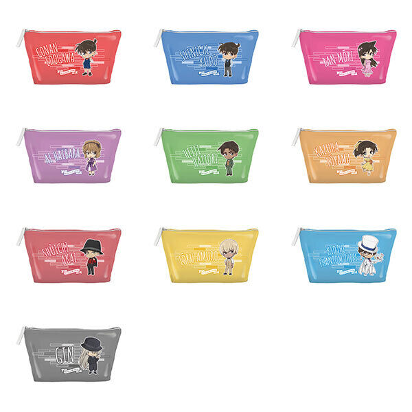 F-toys Detective Conan Colorful Clear Pouch 10Pack BOX (CANDY TOY)