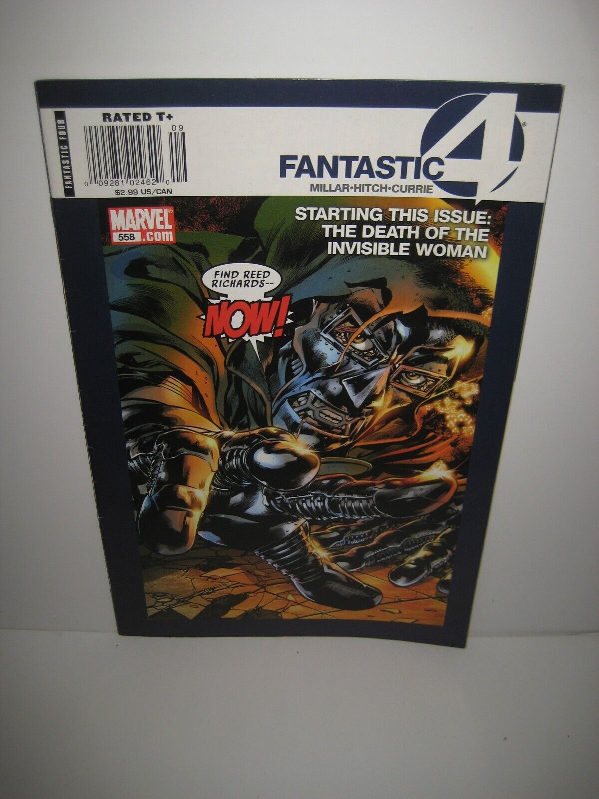 Fantastic Four # 558 First Cameo Old Man Logan Marvel 2008 NEWSSTAND Variant HTF