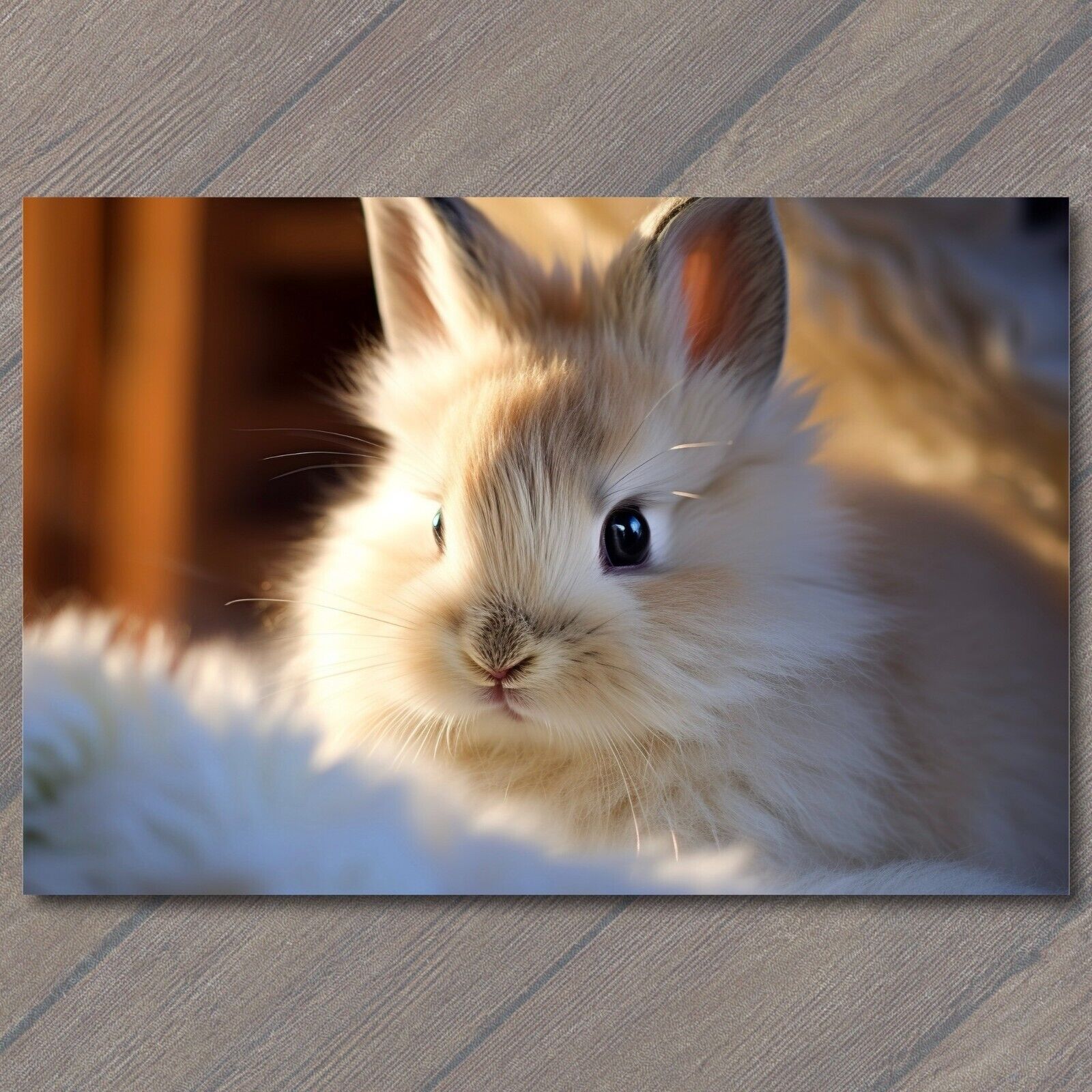 POSTCARD Soft Elegance: Mesmerizing Bunny in Sunlit Splendor Cute