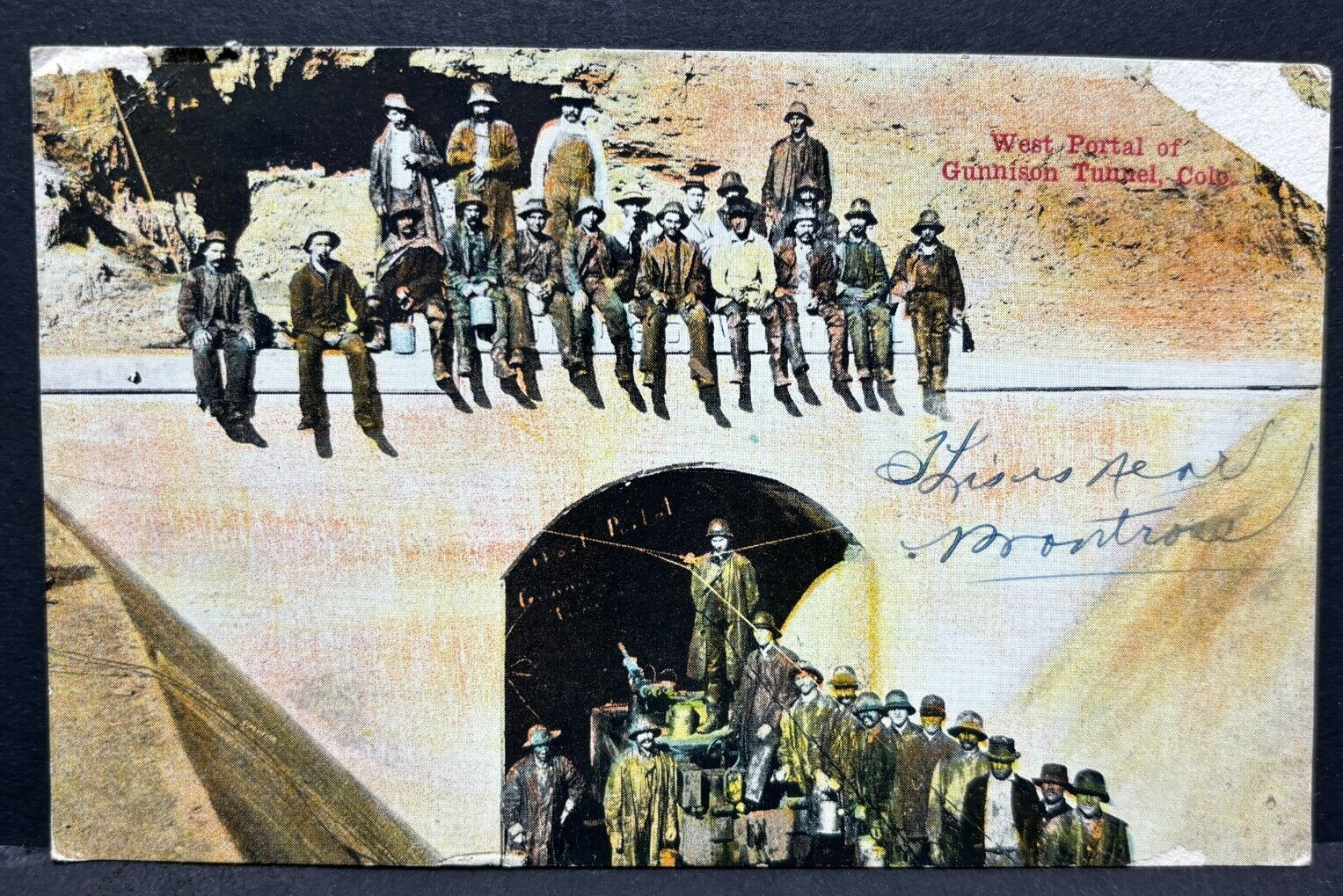Postcard West Portal of Gunnison Tunnel Colo.
