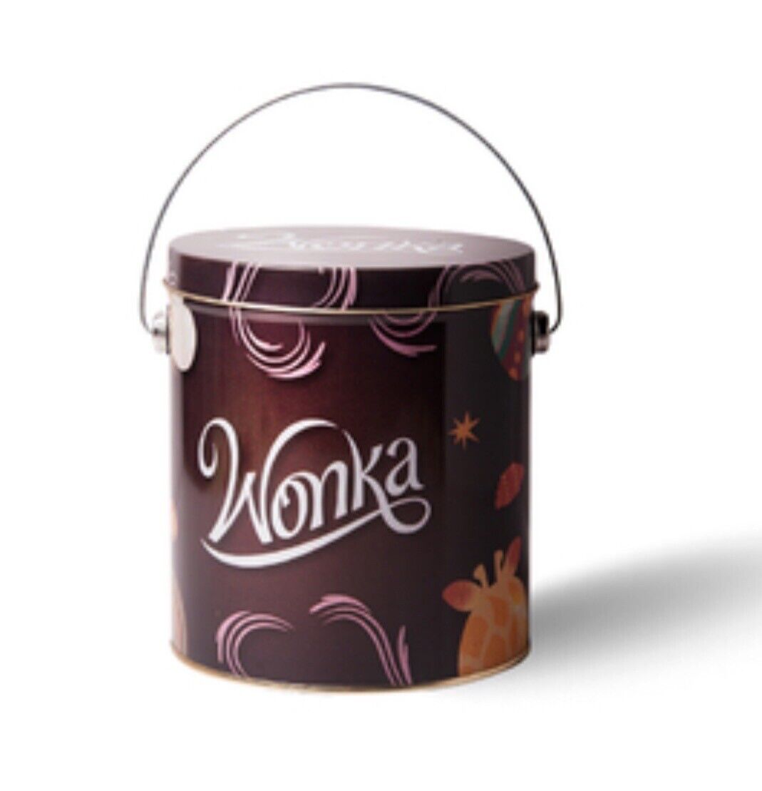 WONKA Movie popcorn Tin  EXCLUSIVE bucket 2023 IMPORT HTF 3d