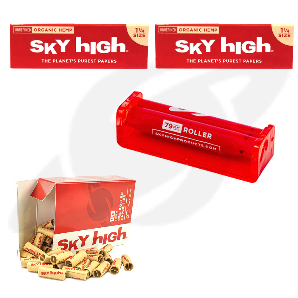 Sky High Papers Tips and Roller Bundle - 1 1/4\