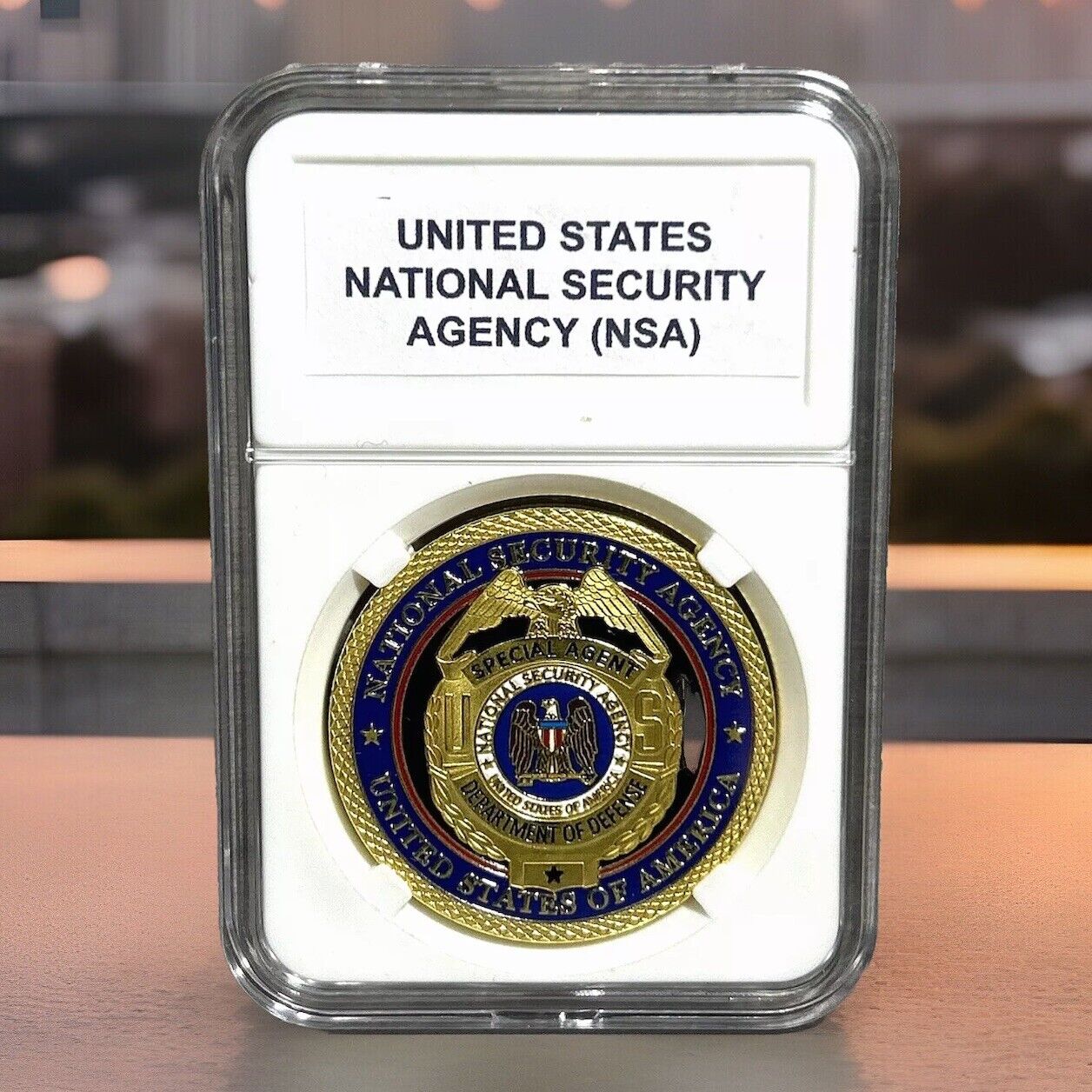 NSA US National Security Agency Special Agent 🌟DOD🌟 Challenge Coin W/Case NEW