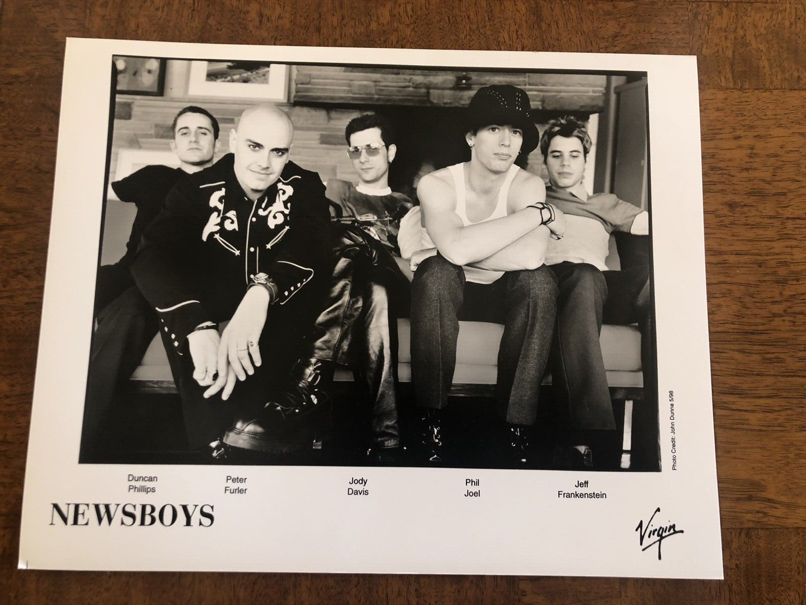 Newsboys Music Group Very Rare VNTG 10x8 Press Photo