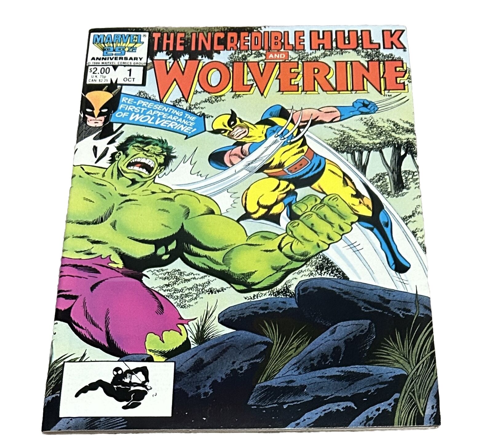 The Incredible Hulk and Wolverine #1 October 1986 Marvel Reprint Hulk #181🔥