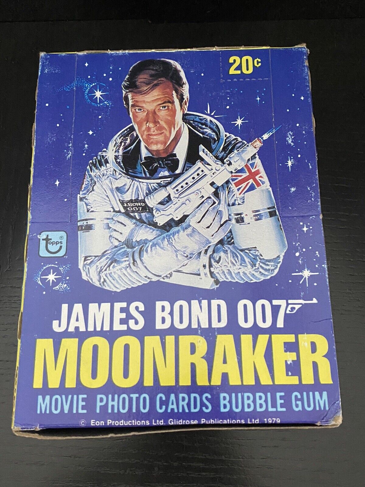 1979 Topps James Bond 007 Moonraker Cards Stickers 36 Sealed Wax Packs Full Box