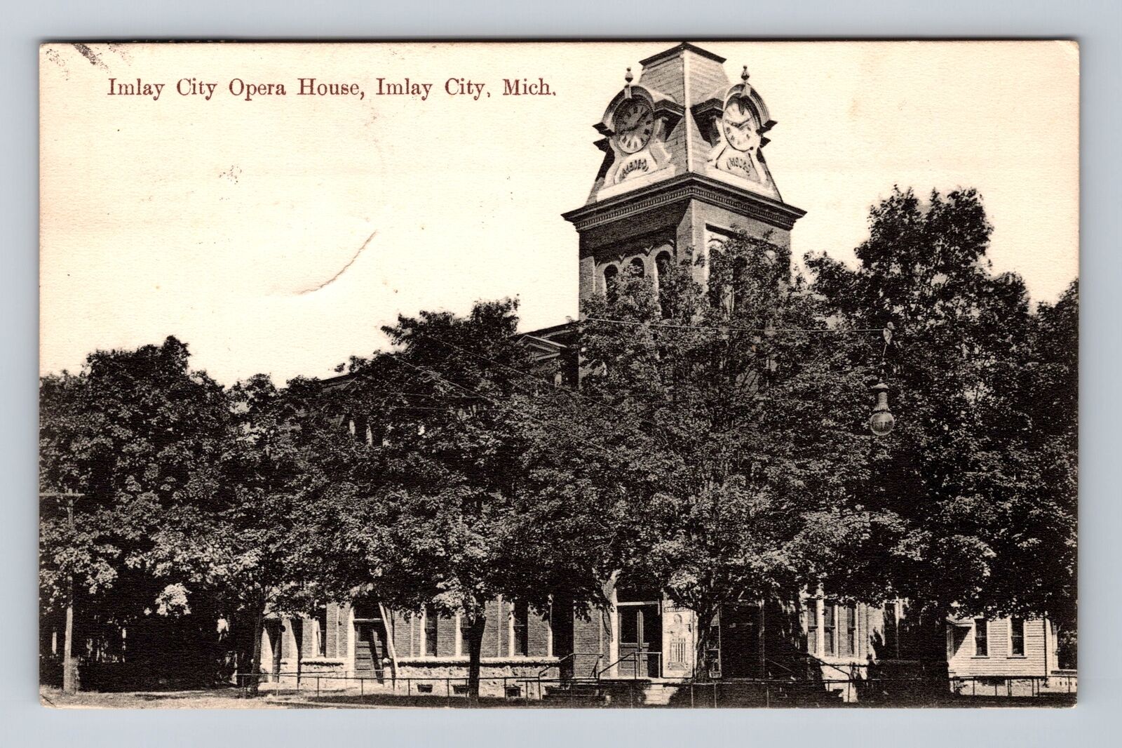 Imlay City MI-Michigan, Imlay City Opera House, Antique, Vintage Postcard