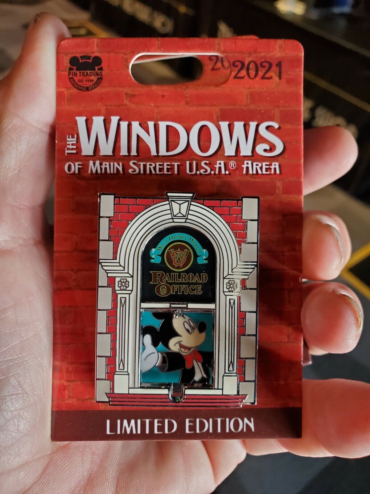 Disney parksThe Windows of Main street Usa Pin  Mickey mouse