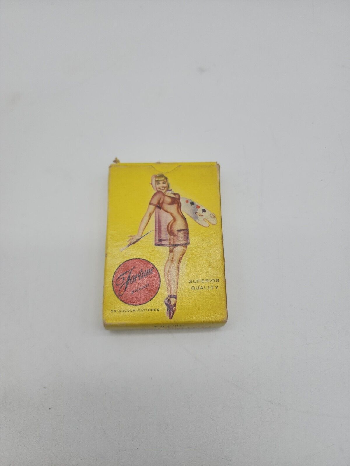 Old 1950s Vintage Fortune Brand Playing Cards No. 404 PIN UP Art Nude All Nation