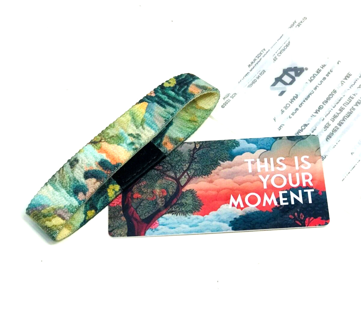 ZOX **THIS IS YOUR MOMENT** Silver Single Small NIP Wristband w/Card