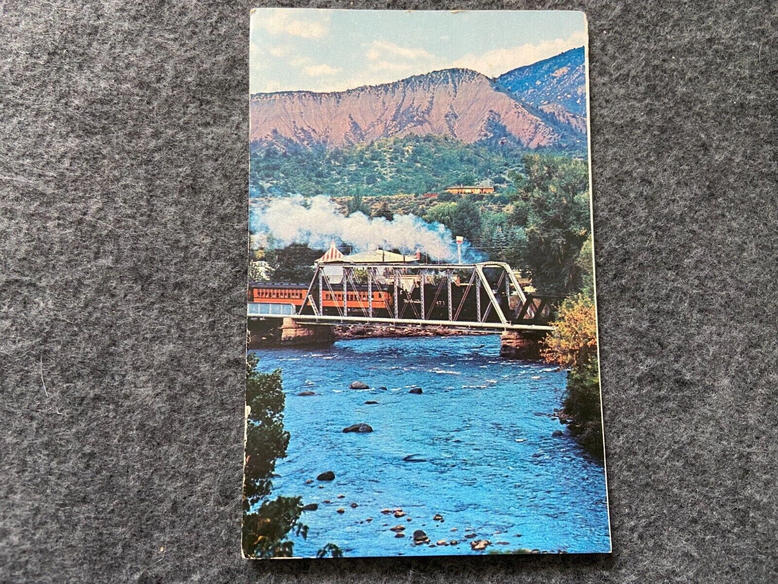 Durango-Silverton Narrow Gauge Passenger Train Vintage Railroad Postcard