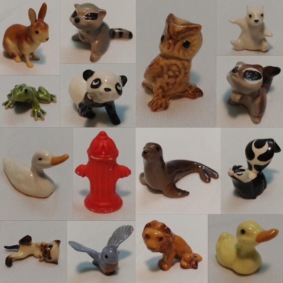 Hagen Renaker Miniatures ~ Lot Of 15 ~ Animals and Fire Hydrant
