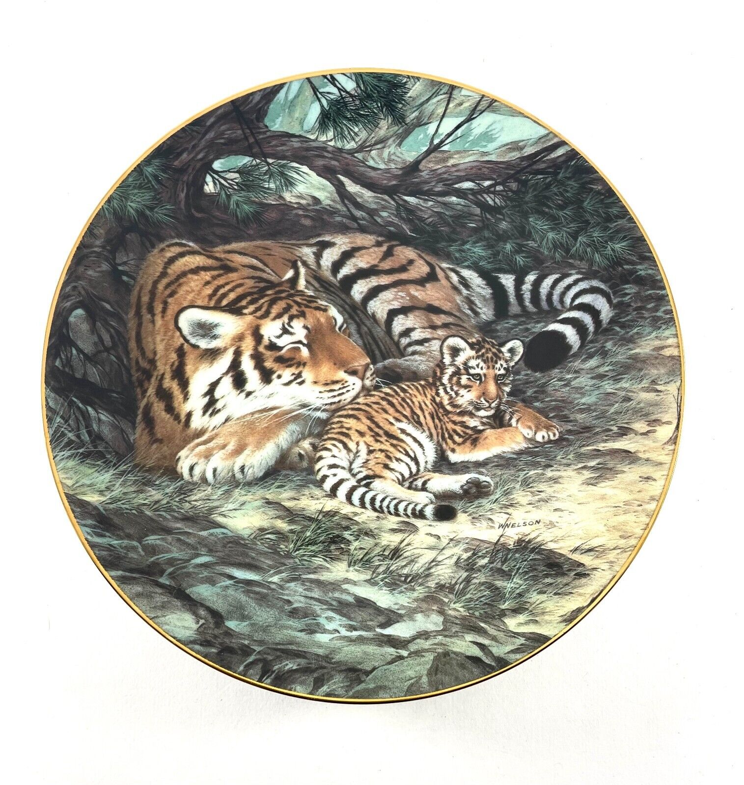 The Siberian Tiger Collector Plate Bradford Exchange, Knowles, W. S George