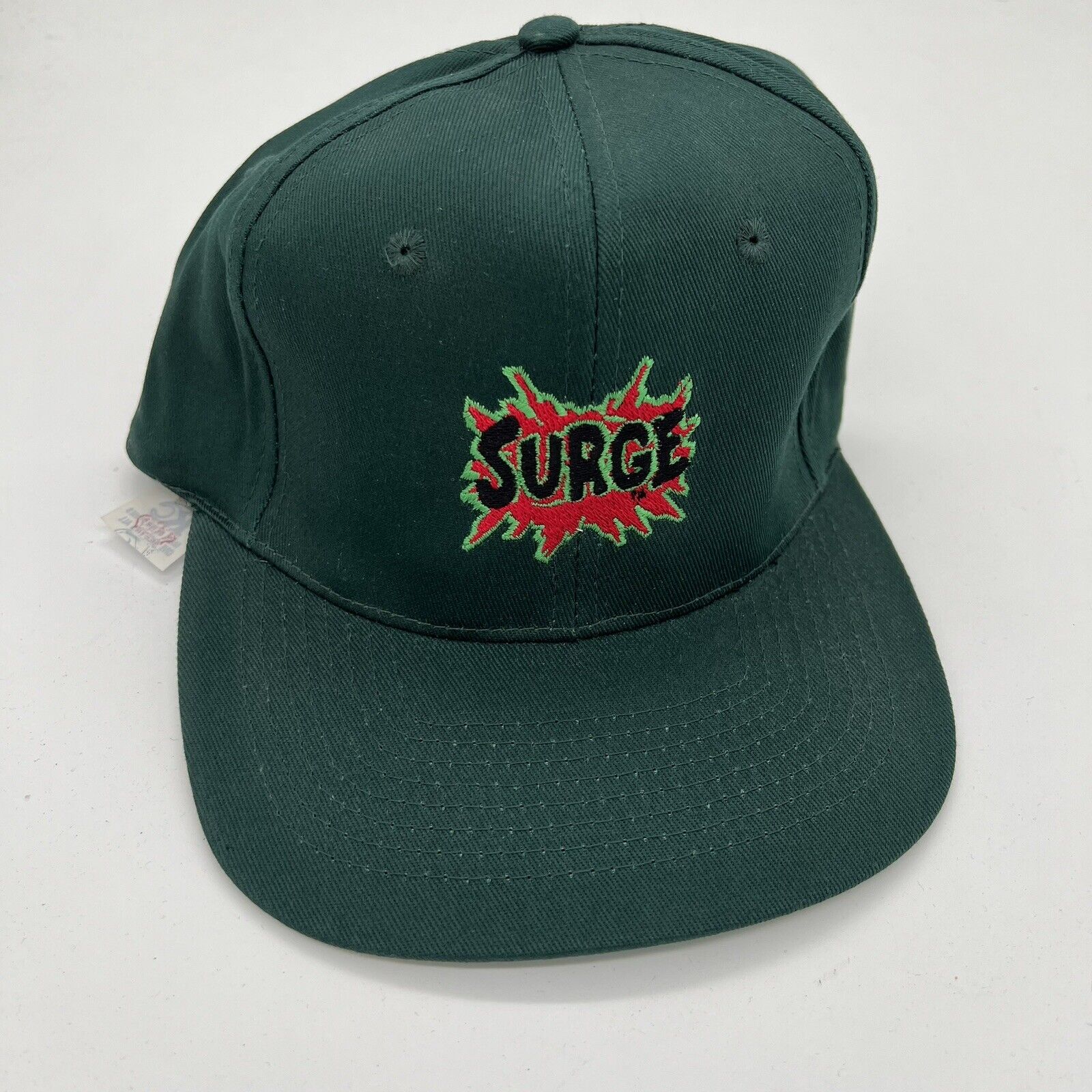 Vintage Surge Green Snapback Summer Hat New Coca Cola 90s