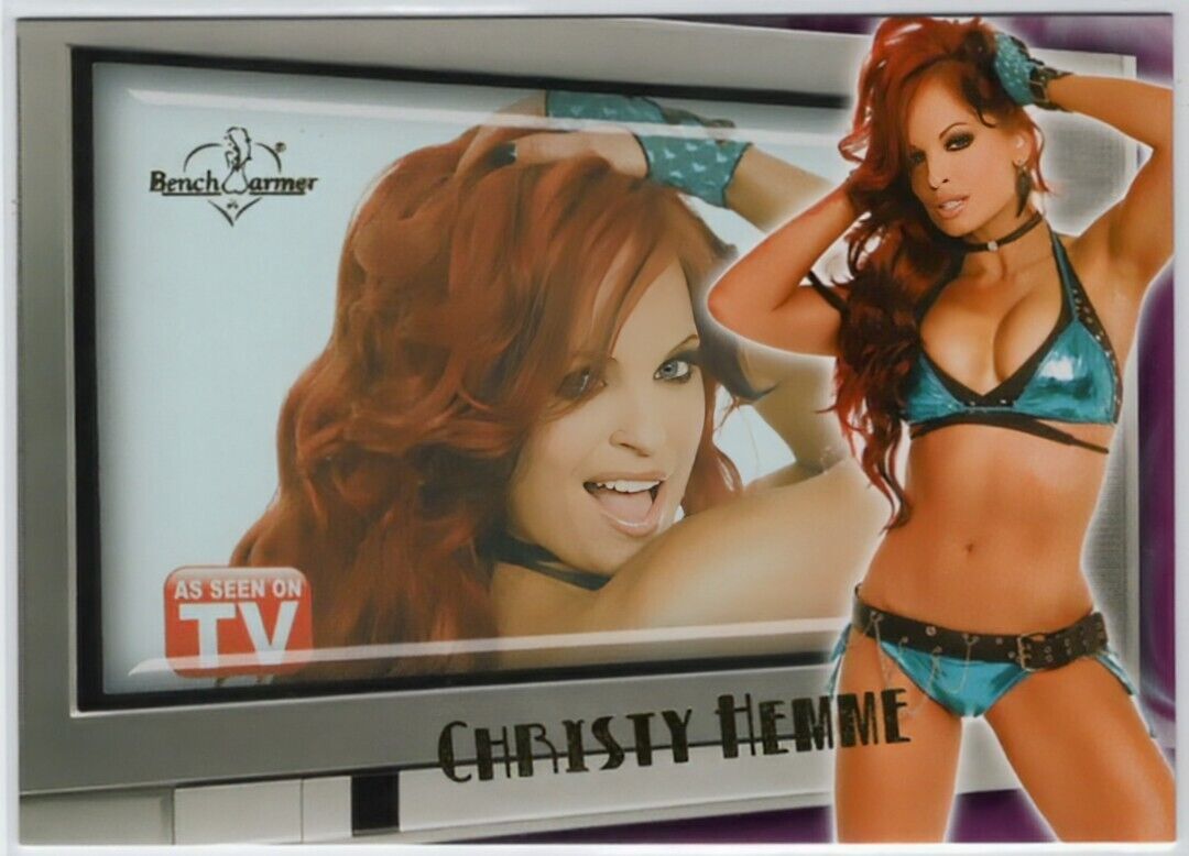👙 2009 Benchwarmer As Seen on TV Christy Hemme Trading Card #6 of 10 👙