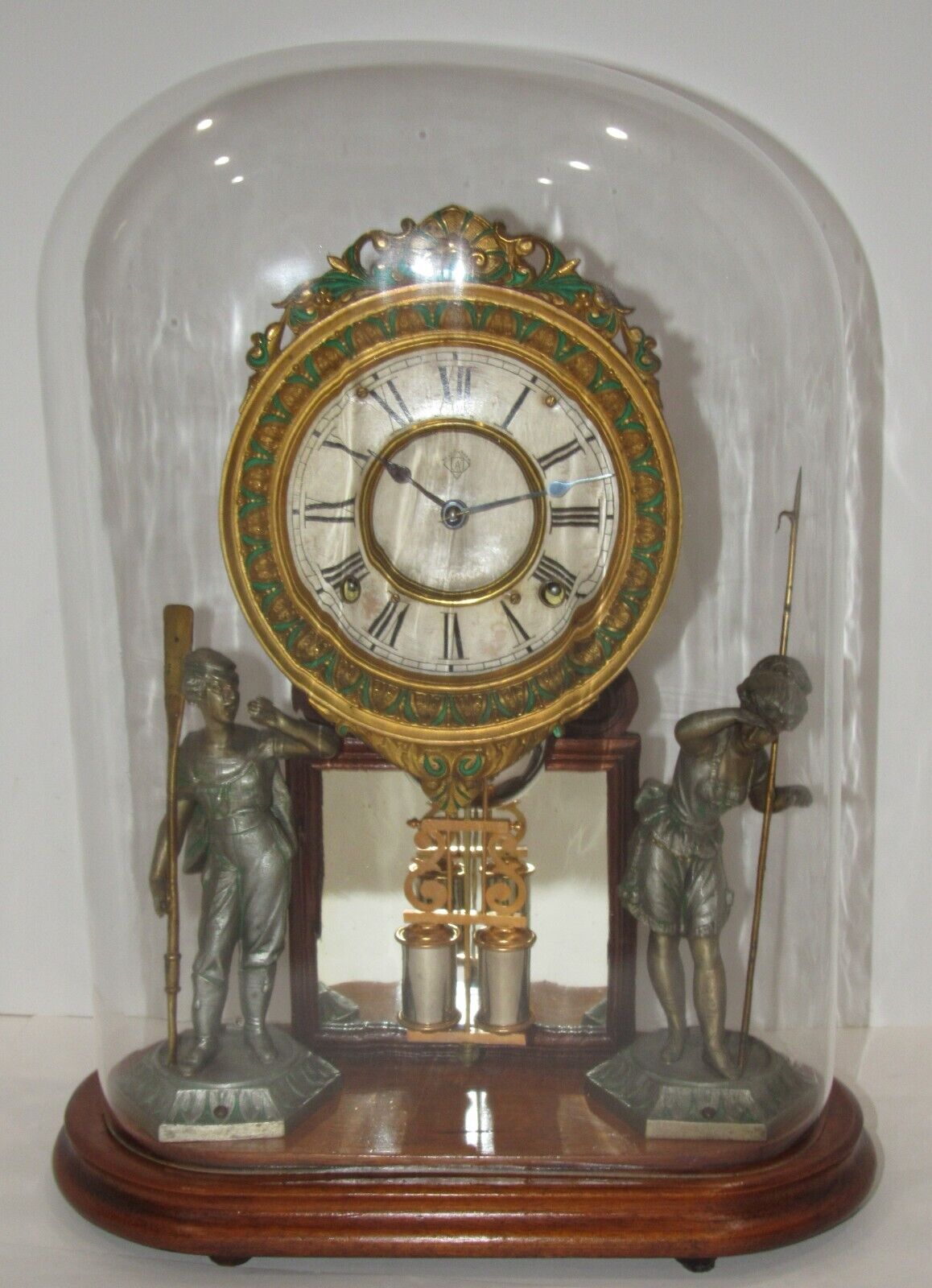 Antique Ansonia Crystal Palace, No. 1 Extra Clock  Domed 8-Day, Time/Bell Strike