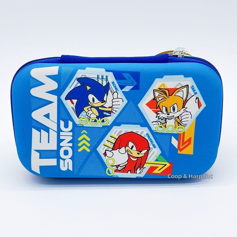 Sonic The Hedgehog Molded Pencil Case for Kids, Sonic Pencil Pouch Bag NEW