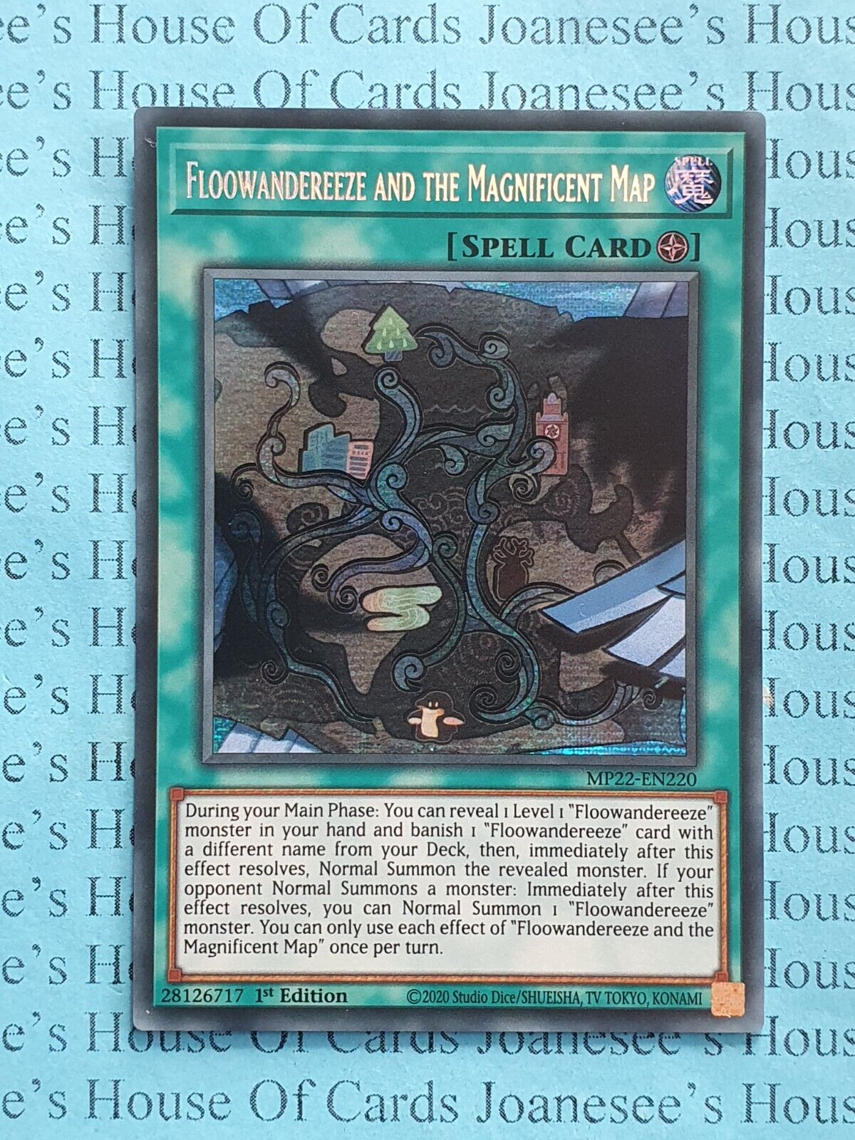 Floowandereeze and the Magnificent Map MP22-EN220 Yu-Gi-Oh Card 1st Edition New