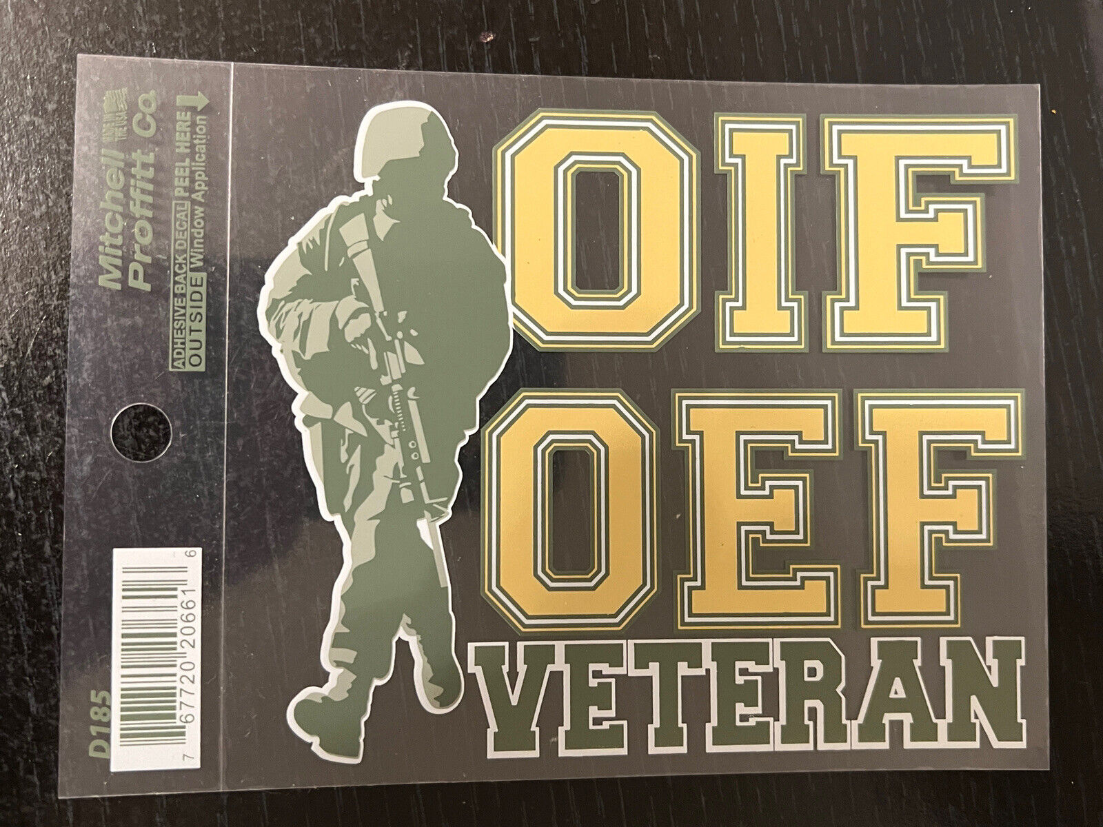 OIF OEF VETERAN Operation Iraqi Freedom Army U.S. emblem insignia sticker decal