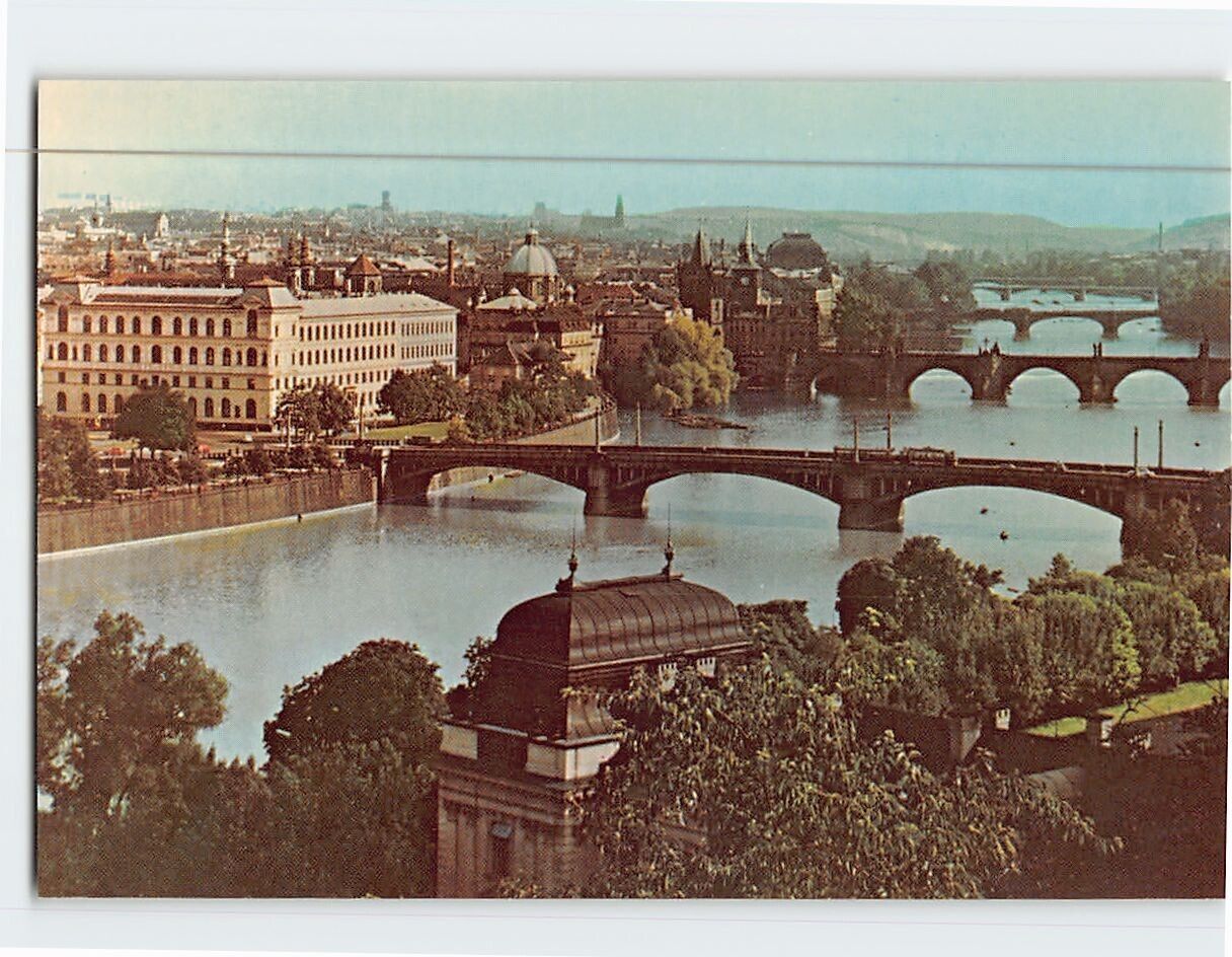 Postcard The Bridges of Prague Czech Republic USA
