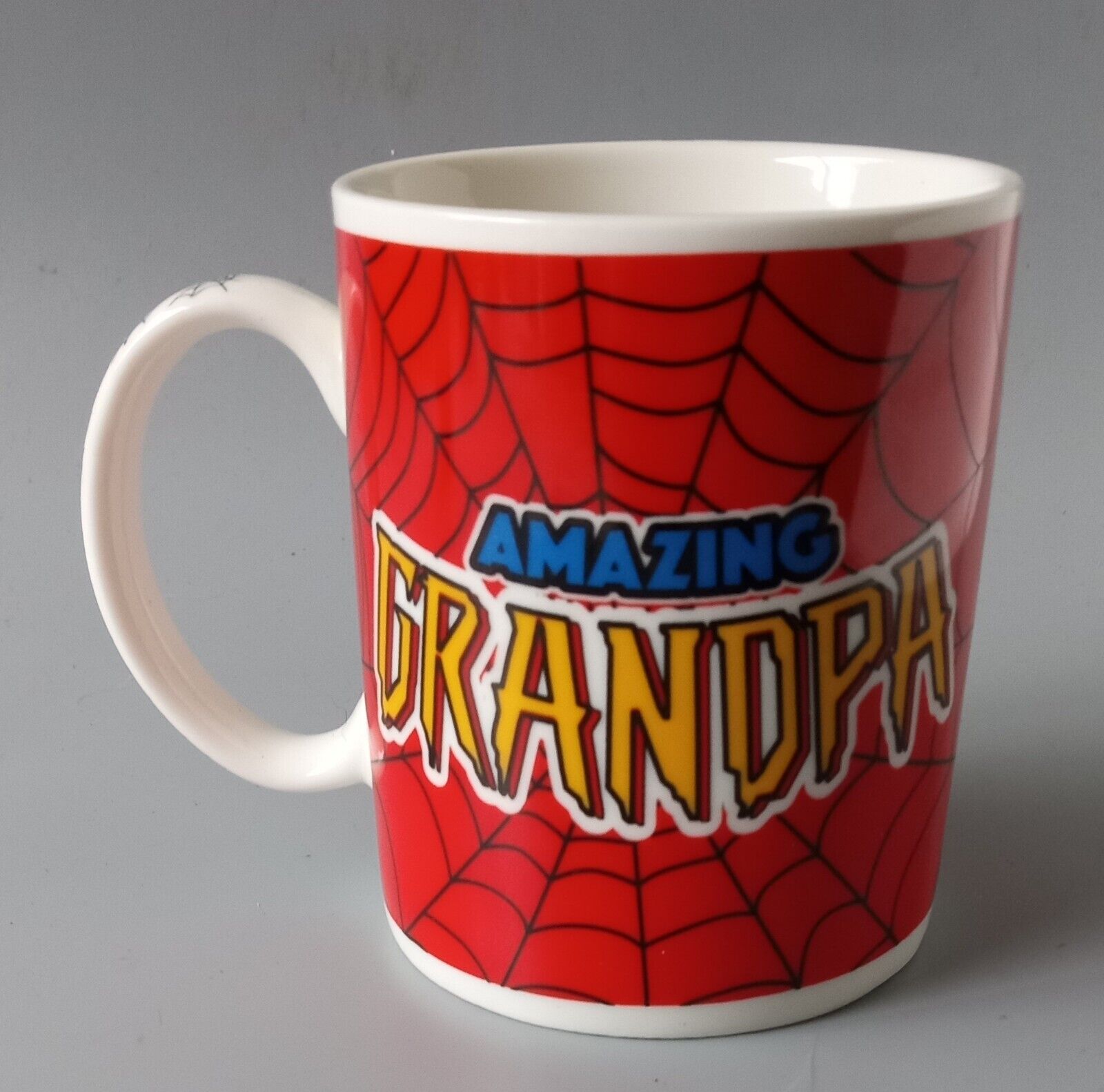 Amazing Grandpa Coffee Mug. 10oz. Spider-Man Look.
