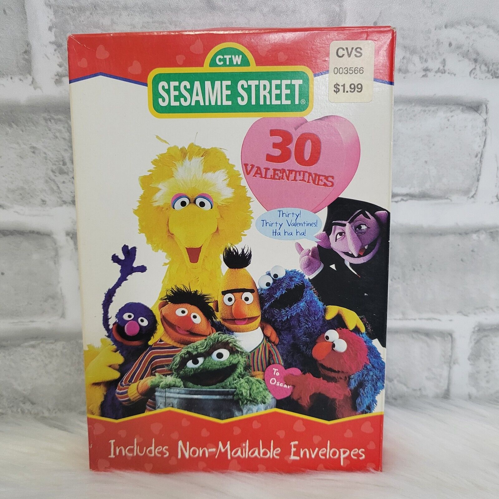 Sesame Street Vintage 1998 30 Valentines NIP Paper Magic Group  Henson *READ*