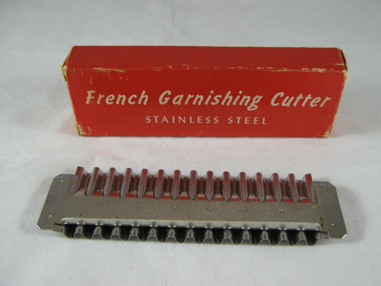 Vintage Kitchen Vegetable French Garnishing Stainless Cutter 1950's-60's MIB