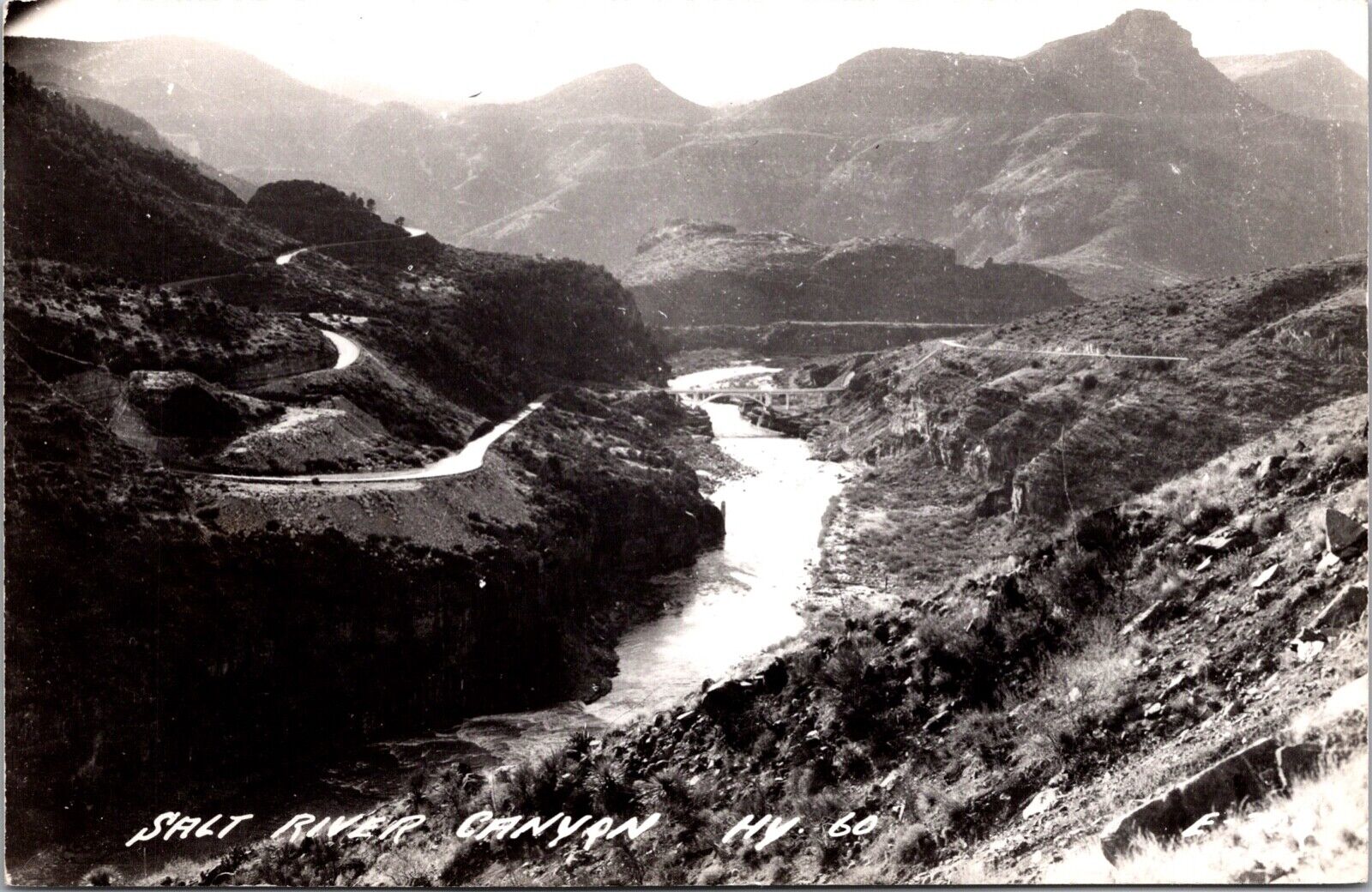 Real Photo Postcard Salt River Canyon Gila County, Arizona~659