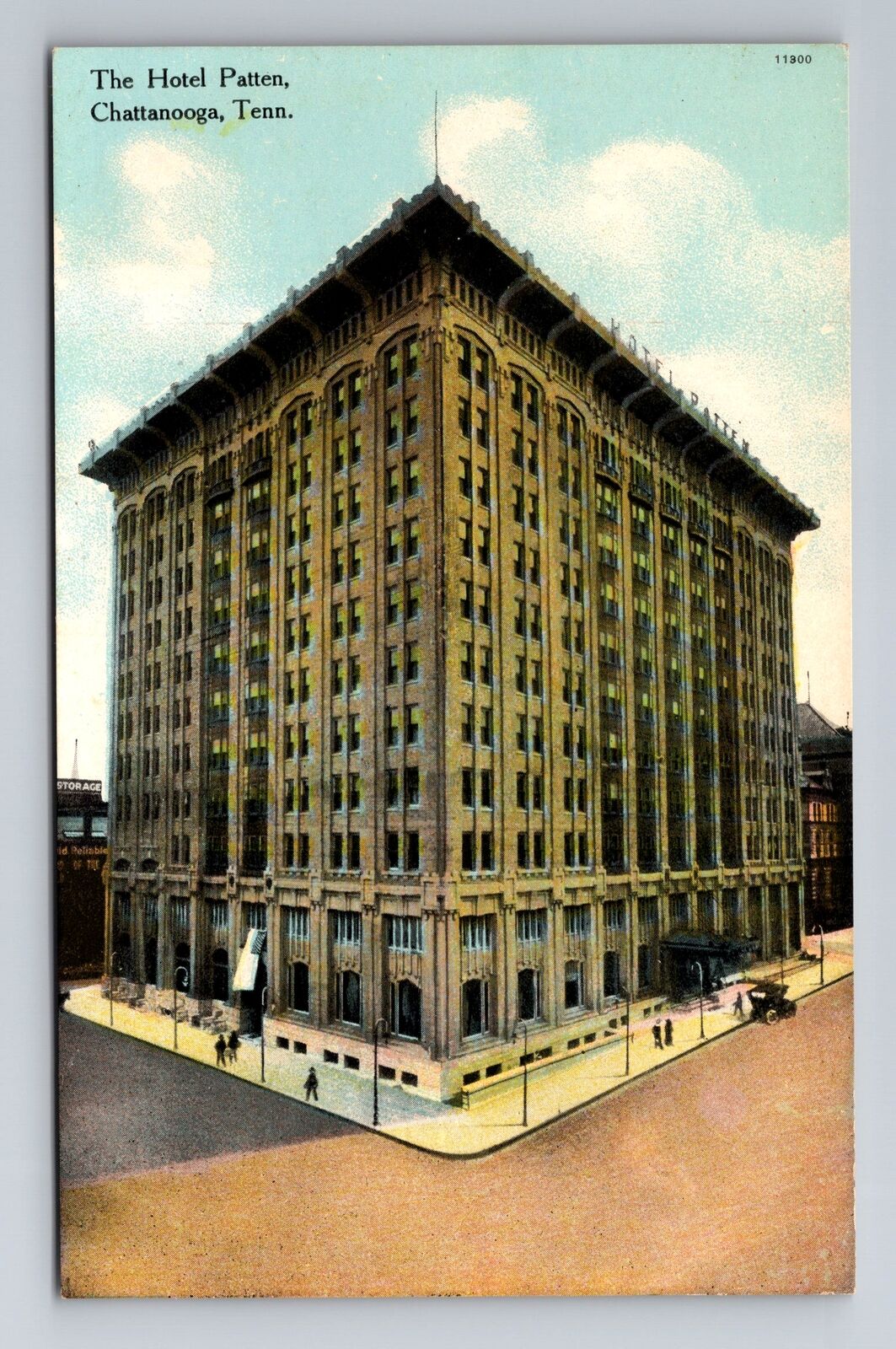 Chattanooga TN-Tennessee, The Hotel Patten, Advertising, Vintage Postcard