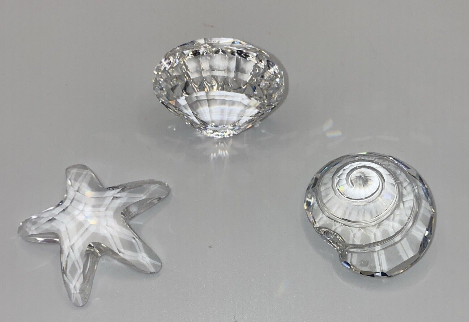 Swarovski Crystal Starfish ~ Scallop ~ Top Shell, Excellent