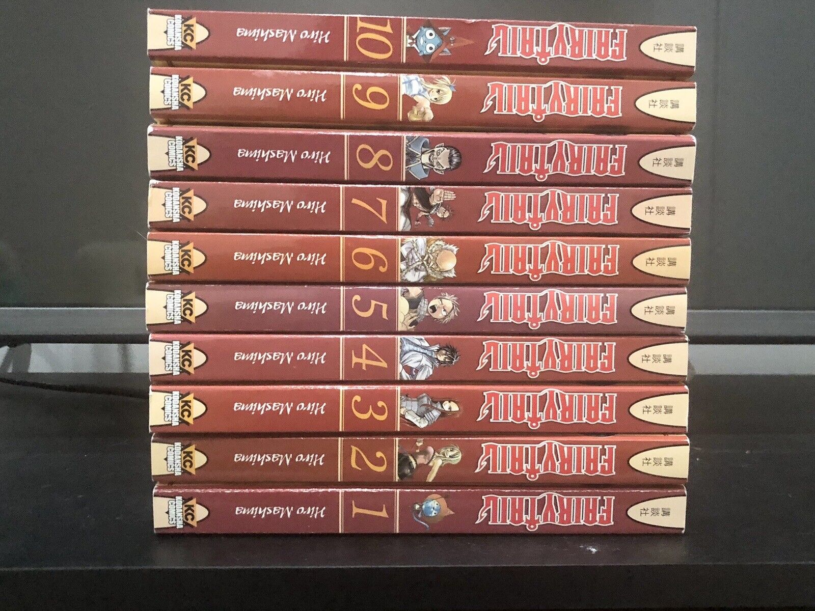 Group of Fairy Tail Manga Volumes 1-10 (Kodansha USA)