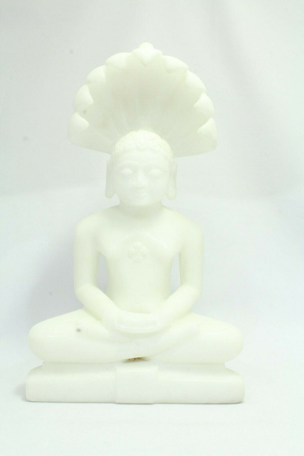 White Marble Stone parasnath jain God religious Figure Satue Idol 2.0 Kg