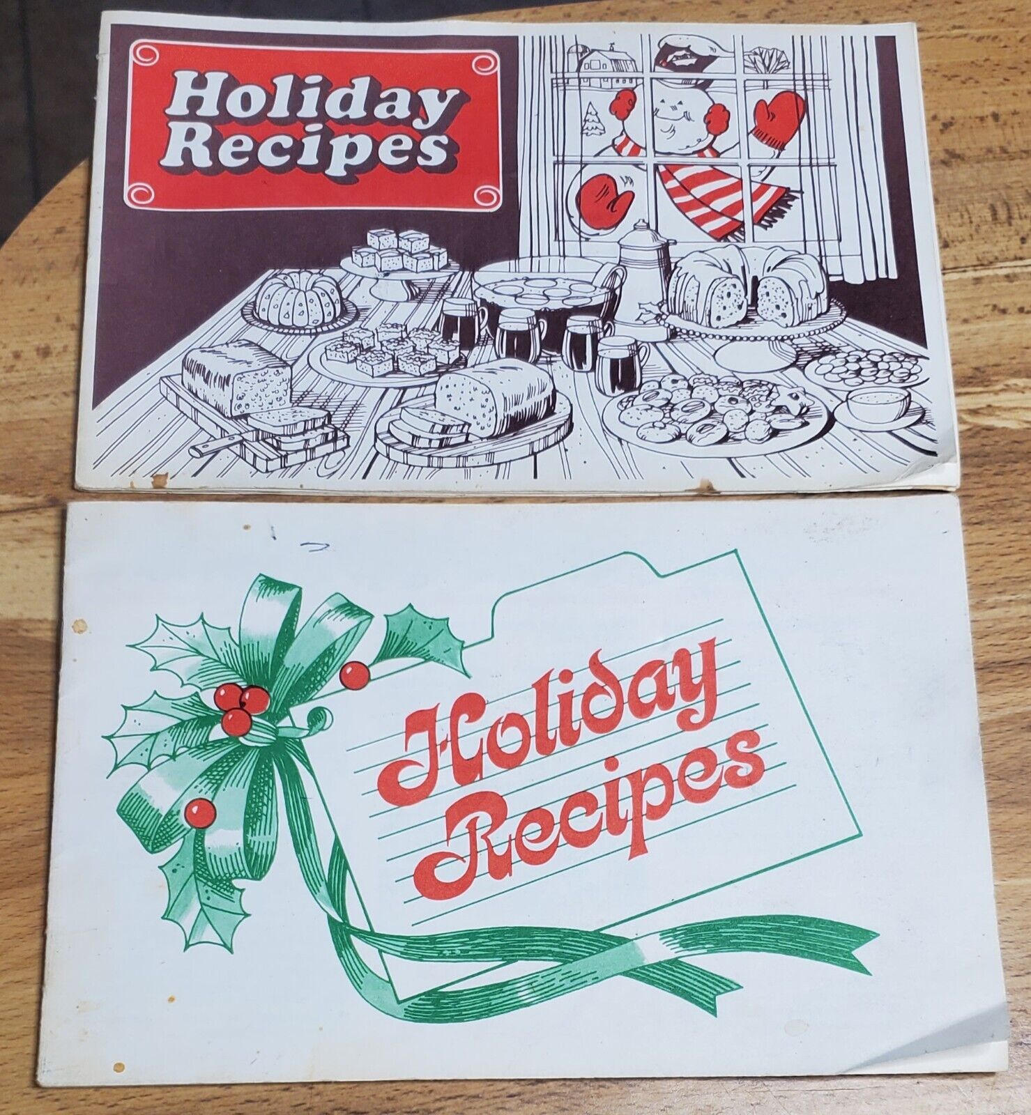 Vtg Lot  2 NSP Holiday Recipes Northern State Power Cook Booklets Old Favorites