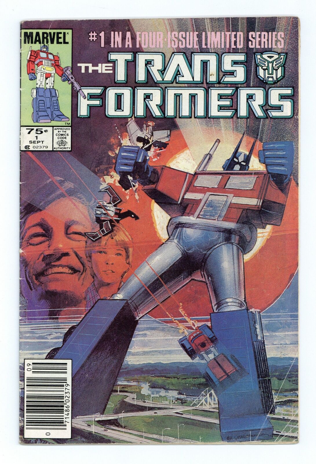 Transformers 1N Newsstand Variant VG- 3.5 1984