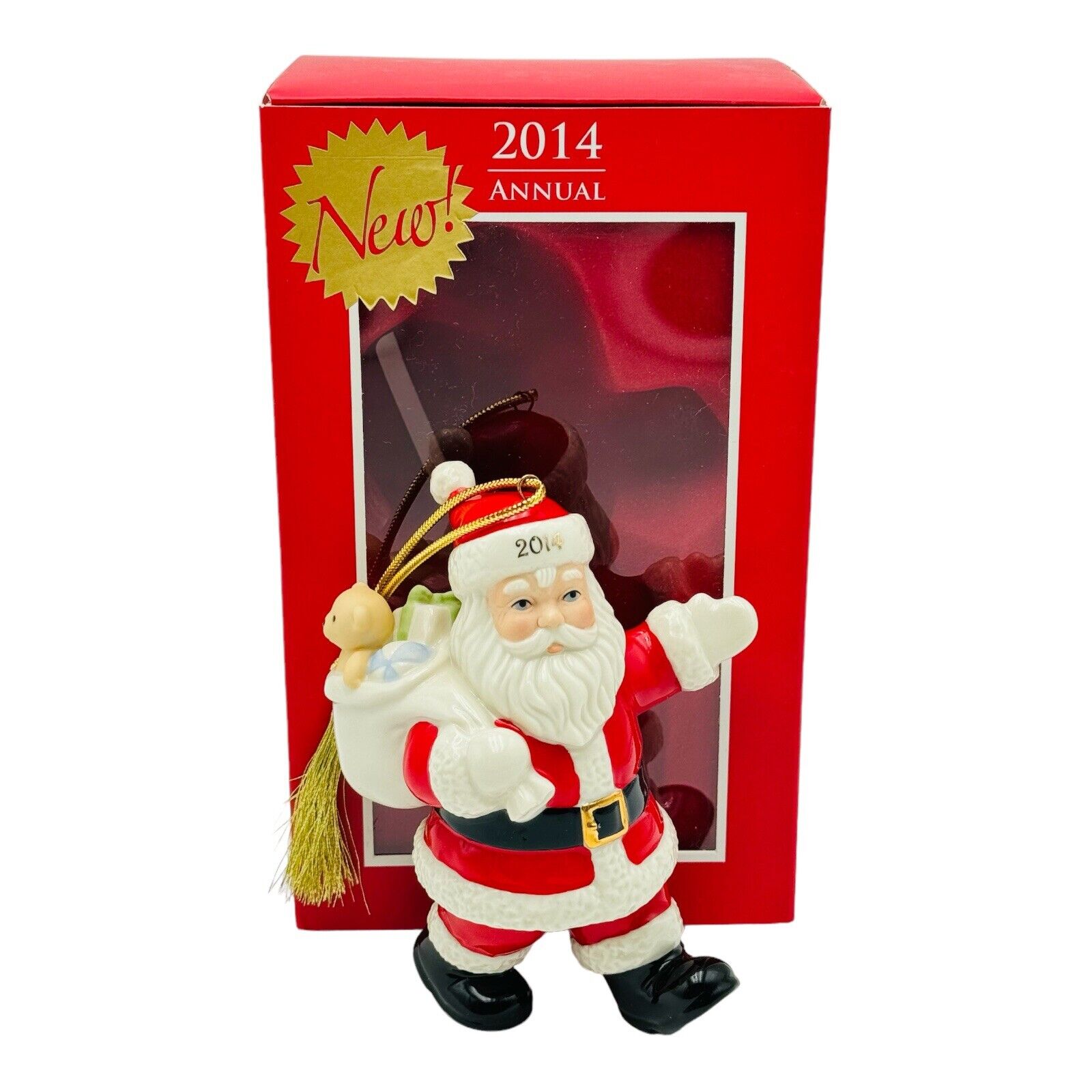 Lenox 2014 Annual Special Delivery Santa Christmas Ornament Porcelain NEW