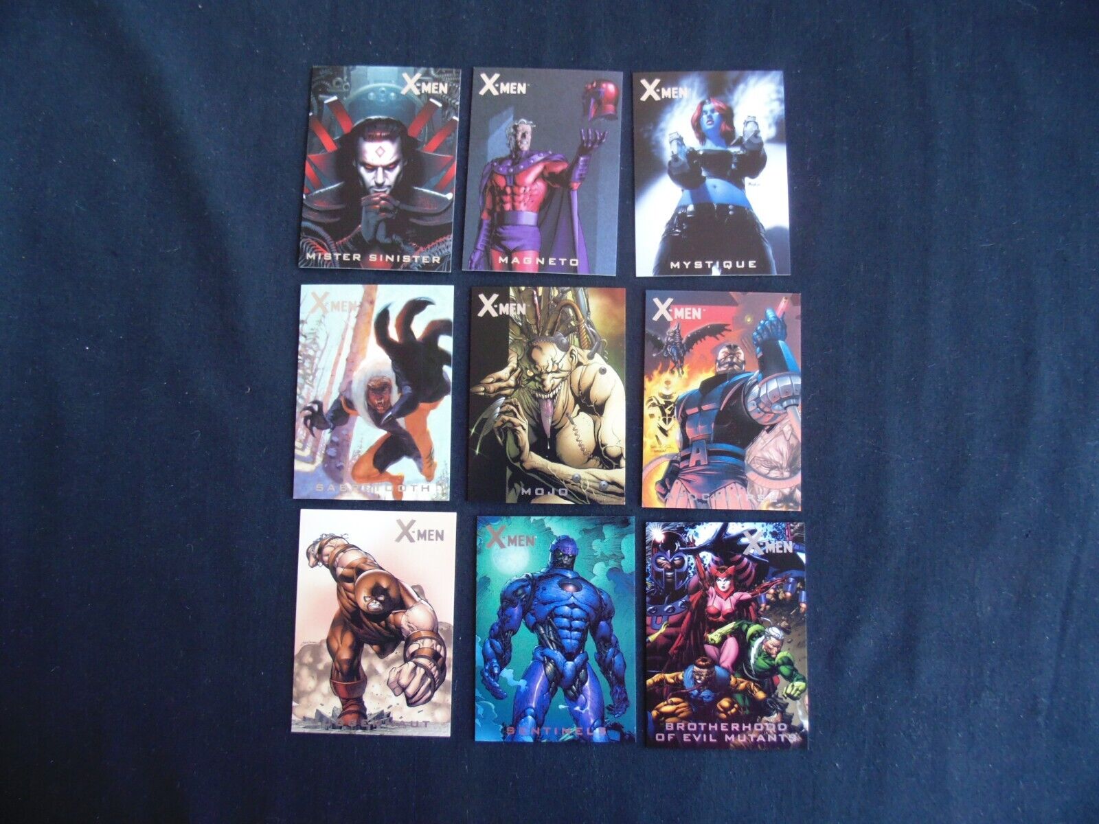 2009 X MEN ARCHIVES MARVEL NEMESIS COMPLETE CHASE SET Rittenhouse N1 to N9