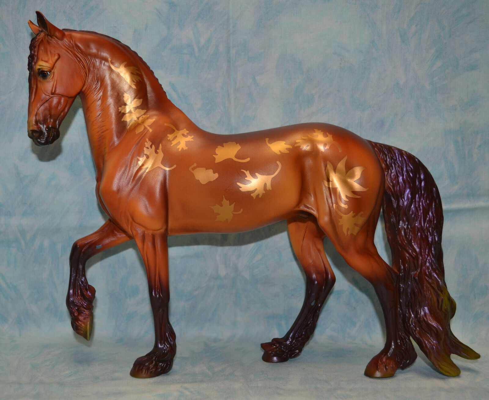 Breyer Traditional #1879 Leif Leafy Metallic Decorator on Friesian Sport Horse