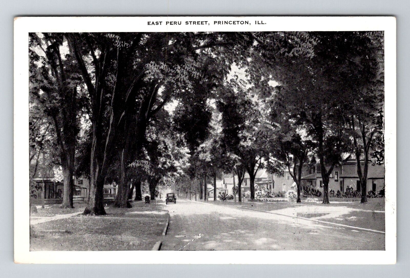 Princeton, IL-Illinois, East Peru Street Antique, Vintage Souvenir Postcard
