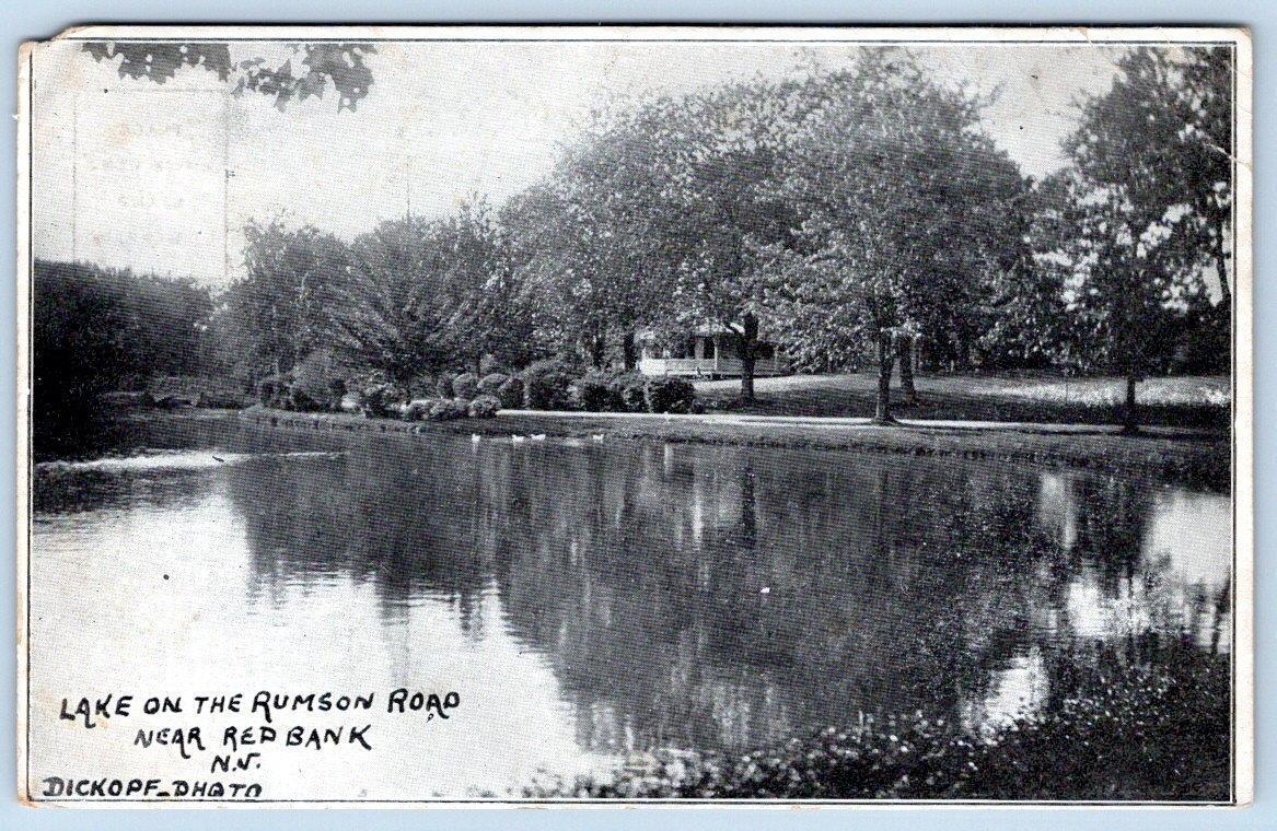 1906 LAKE ON RUMSON ROAD NEAR RED BANK NEW JERSEY*NJ*DICKOPF PHOTO*POSTCARD
