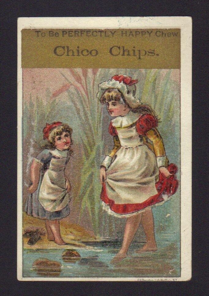 1880\'s Chico Chips Chewing Gum Trade Card - Healthy Confection - Cleveland, OH