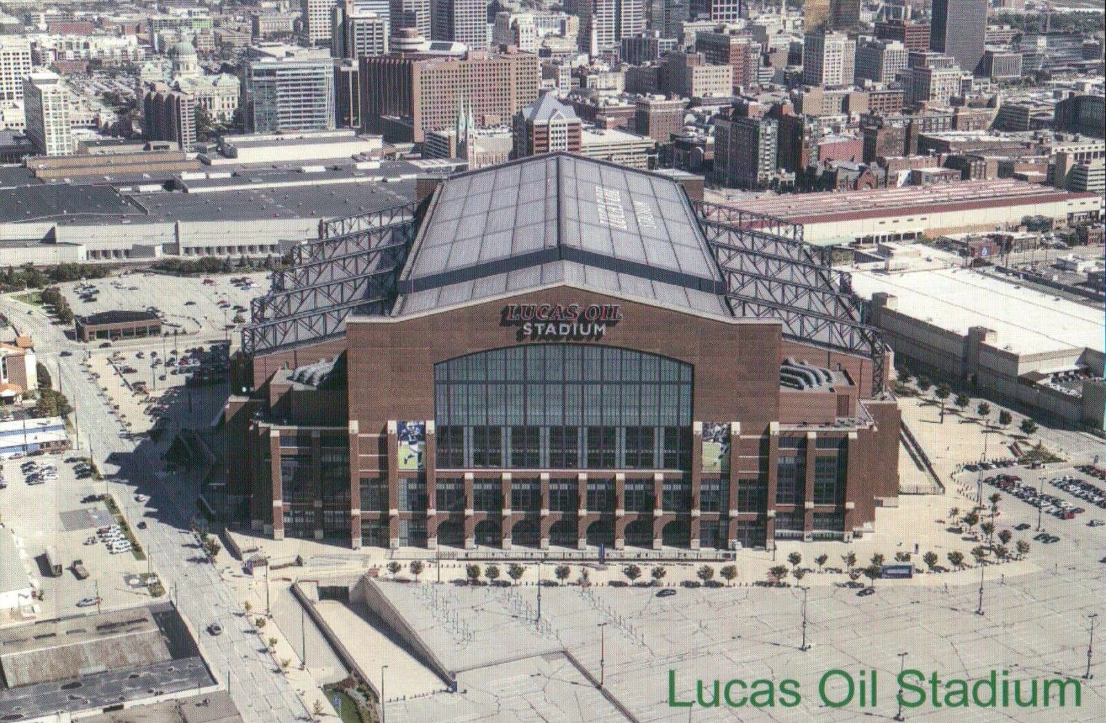 Aerial View of Lucas Oil Stadium Indianapolis Indiana, NFL Colts Home - Postcard