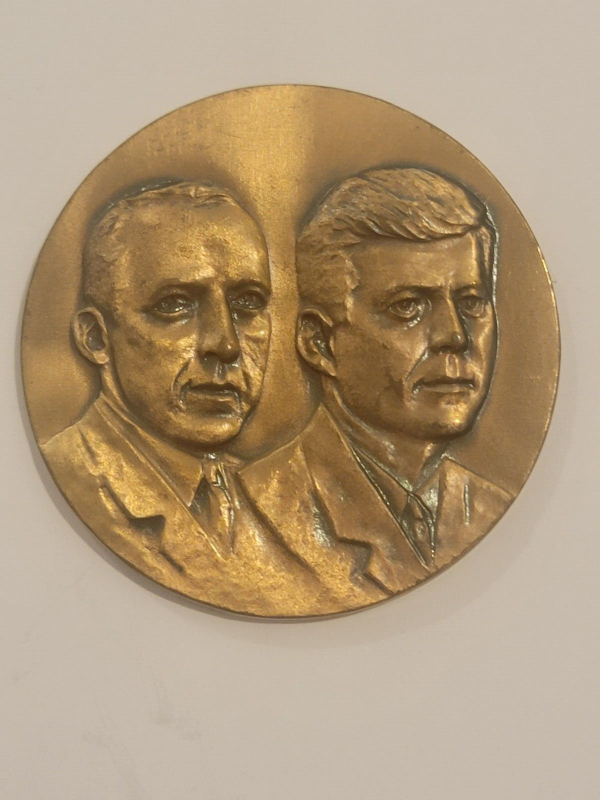 *RARE* Oct 1961  President John F Kennedy UNC Trip Postmasters Association Medal