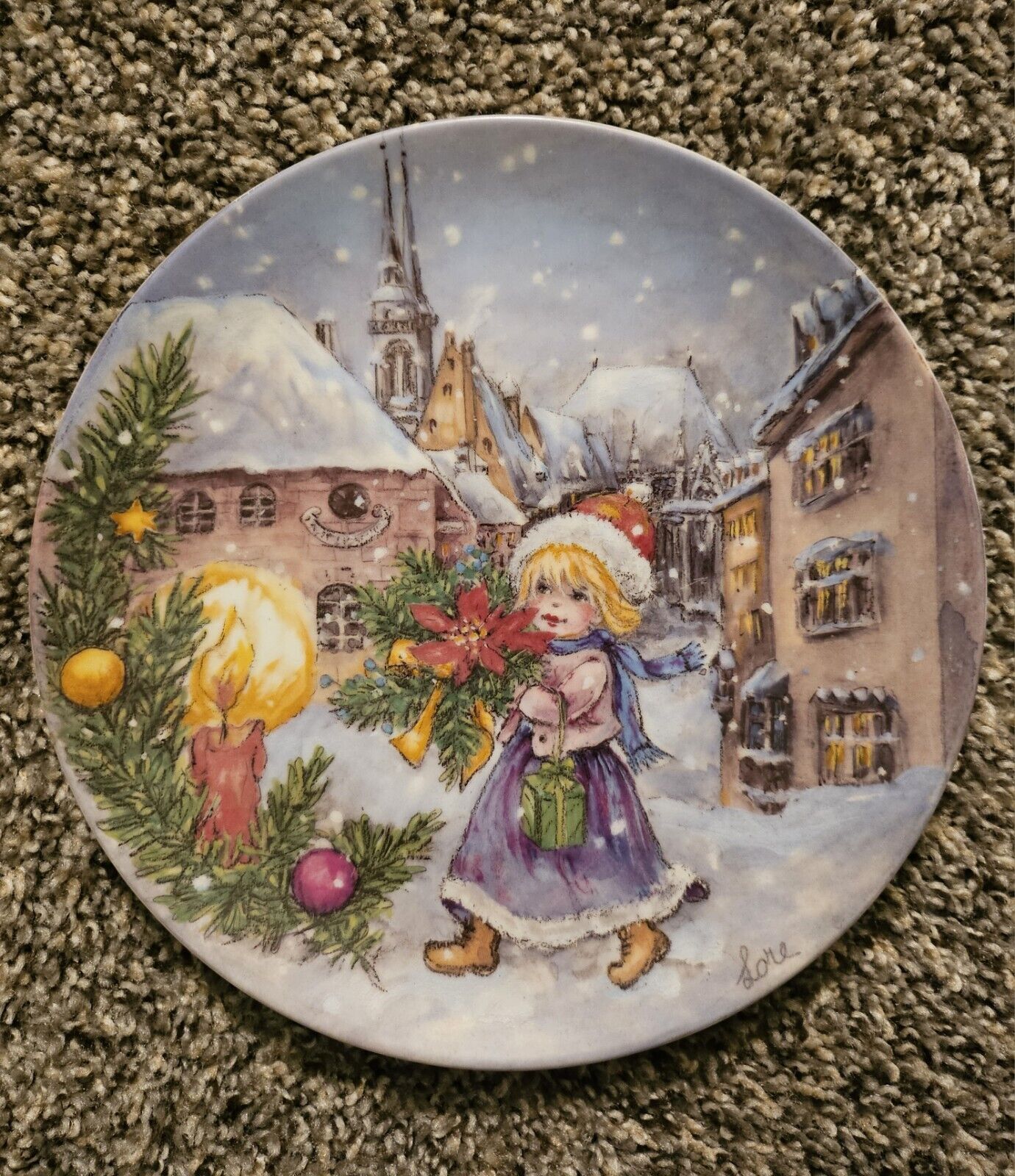 Goebel 1982 First edition “A Gift Of Joy” Numbered Plate # 1274 Germany Vintage 