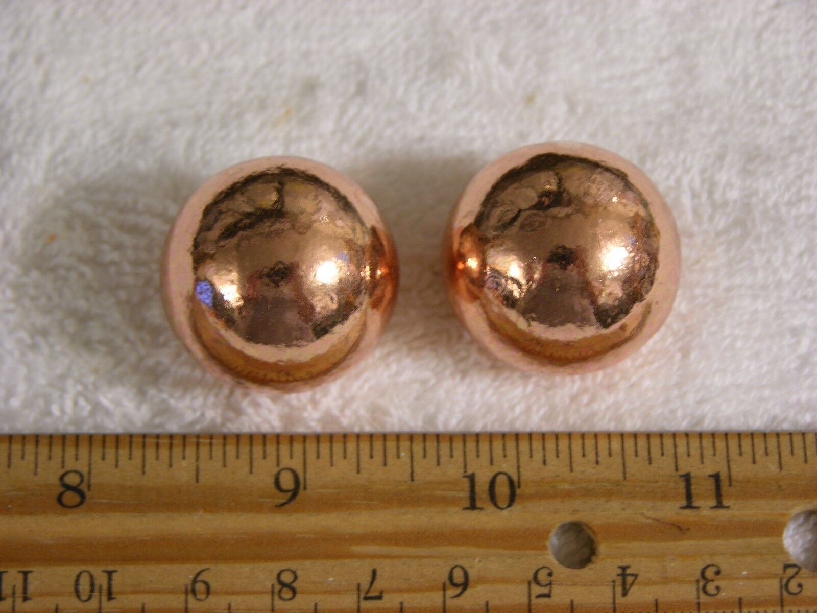 Copper balls 1.125 inch 2 balls per winner native Michigan solid copper 